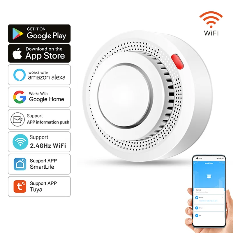 SafeSense WiFi Smoke Detector