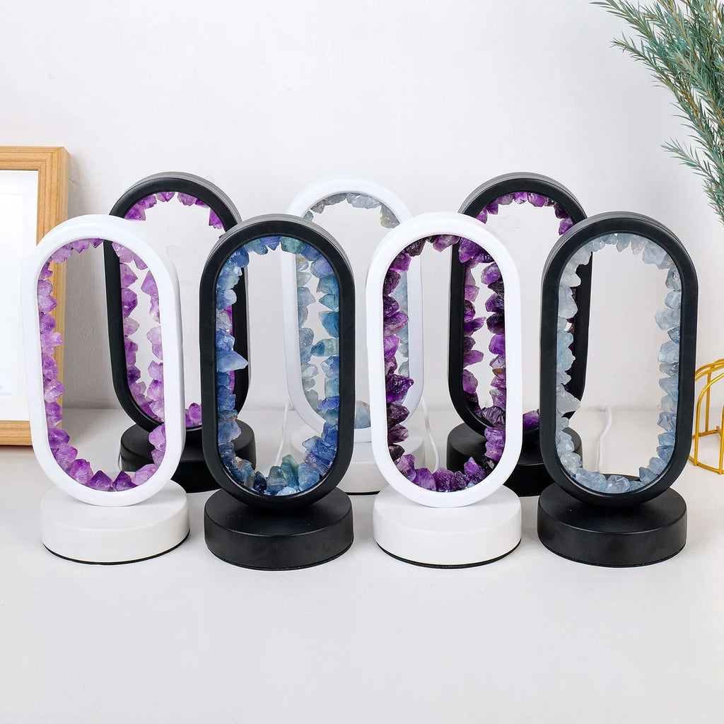 AuraStone Amethyst Lamp