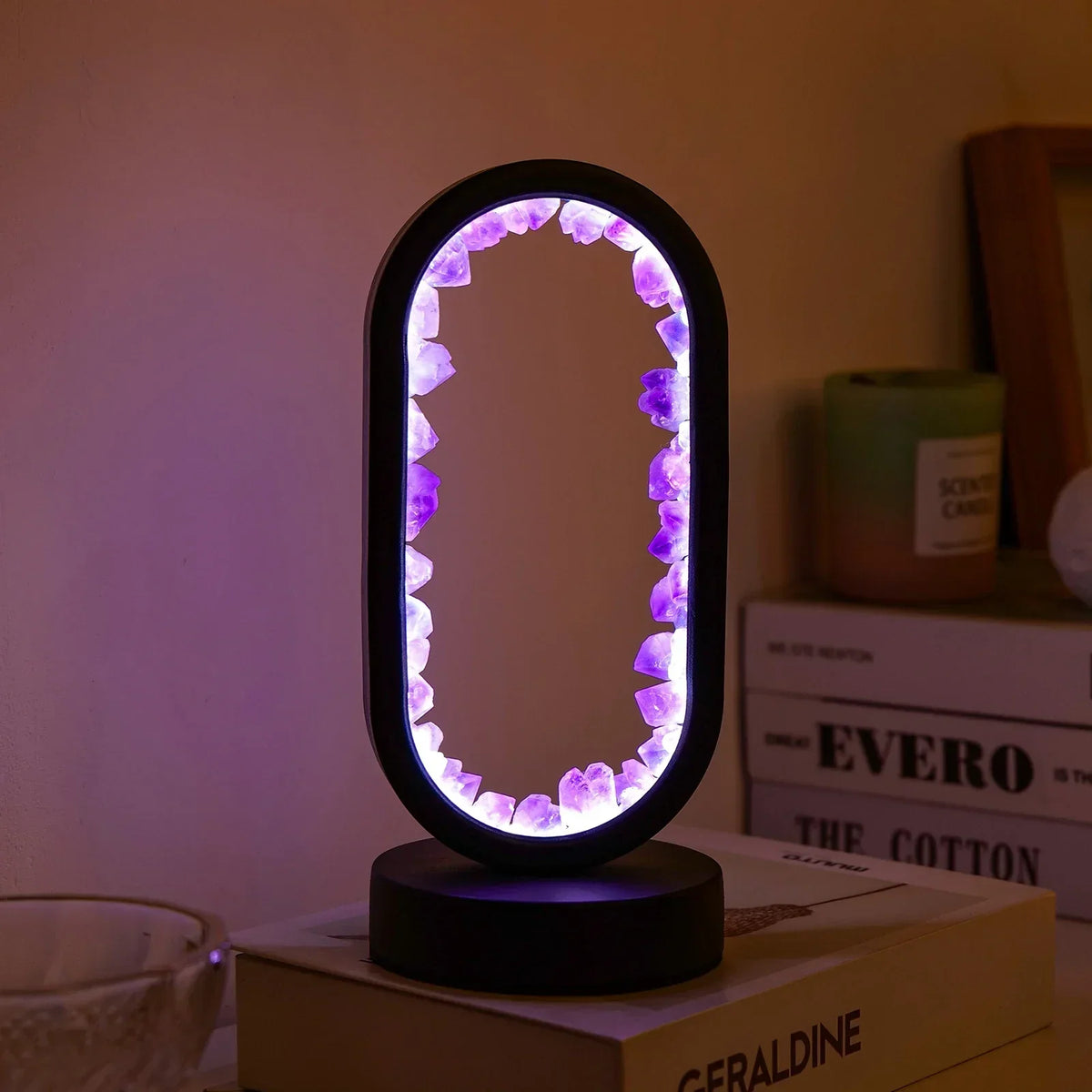 AuraStone Amethyst Lamp