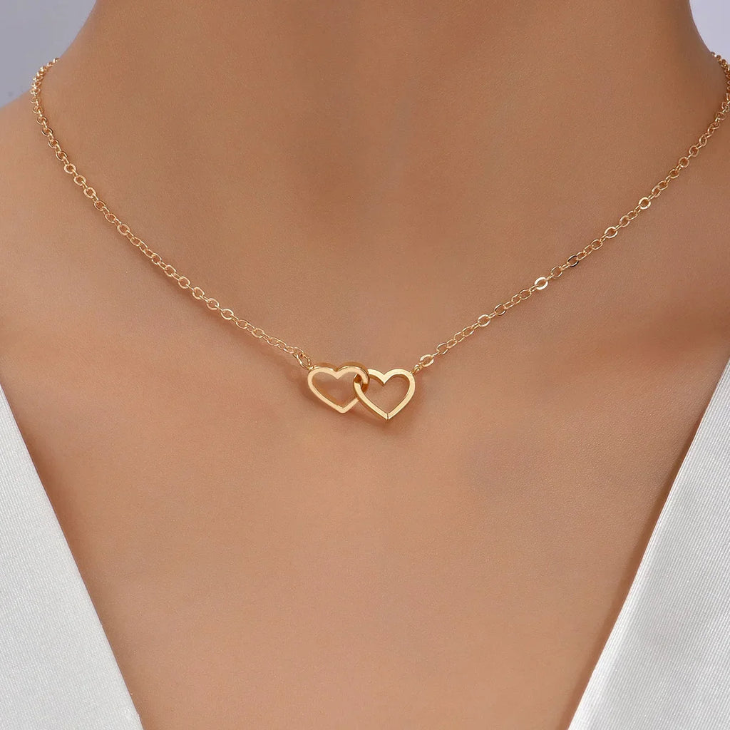 Double Heart Necklace