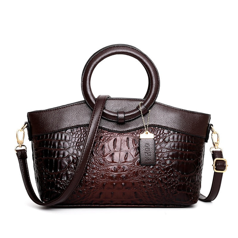 Crocodile Leather Handbag