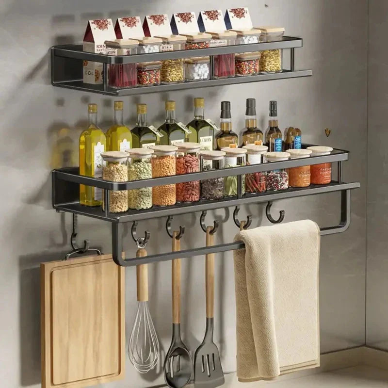 Wall-Mounted Kitchen Rack