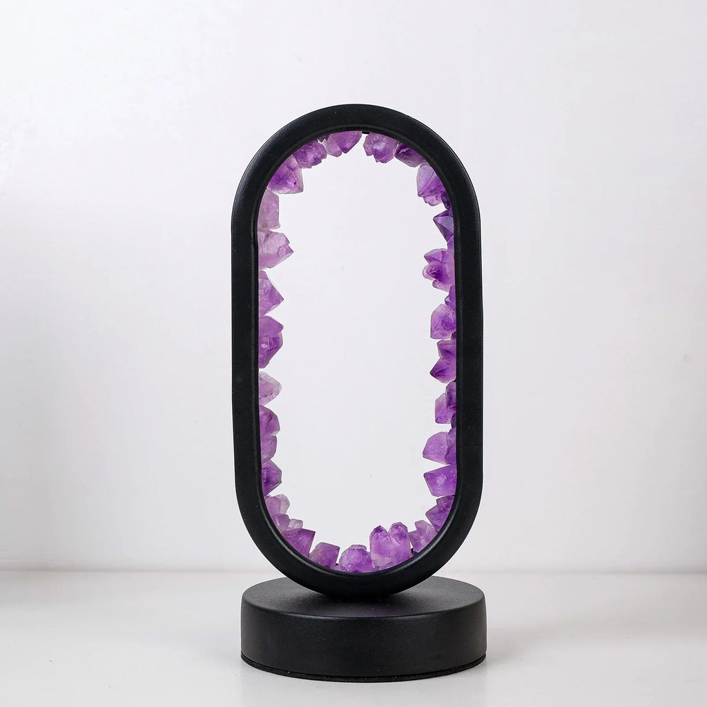 AuraStone Amethyst Lamp