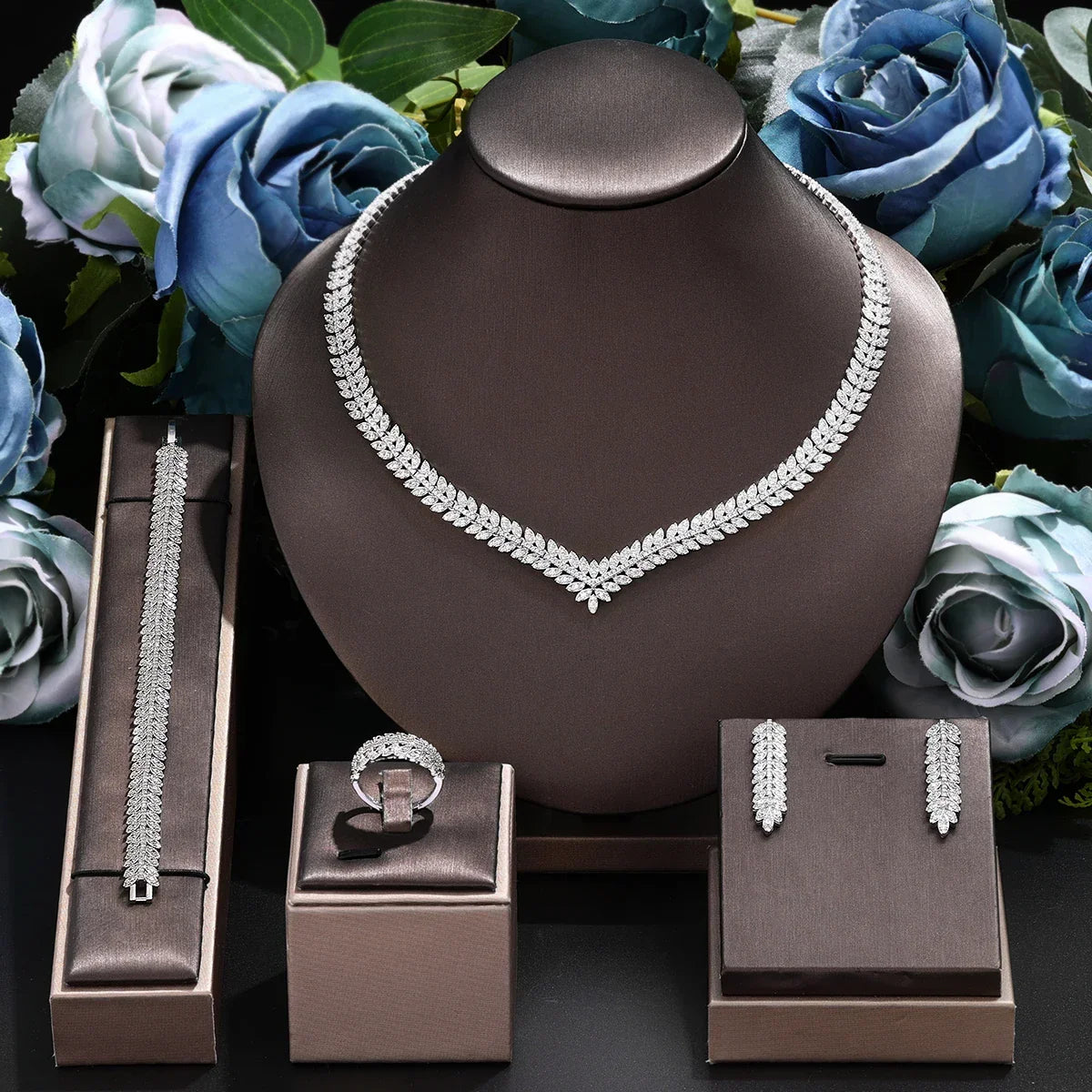 4-Piece Bridal Jewellery Set