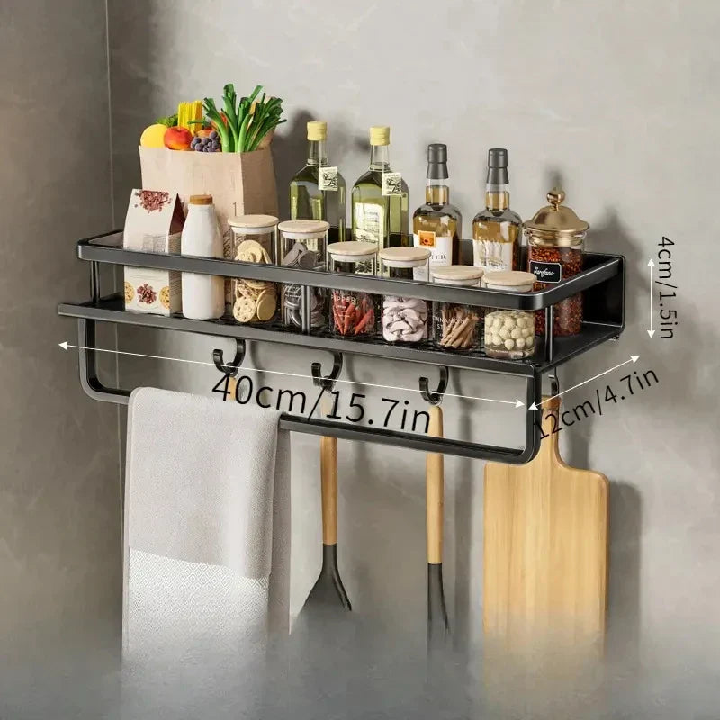 Wall-Mounted Kitchen Rack