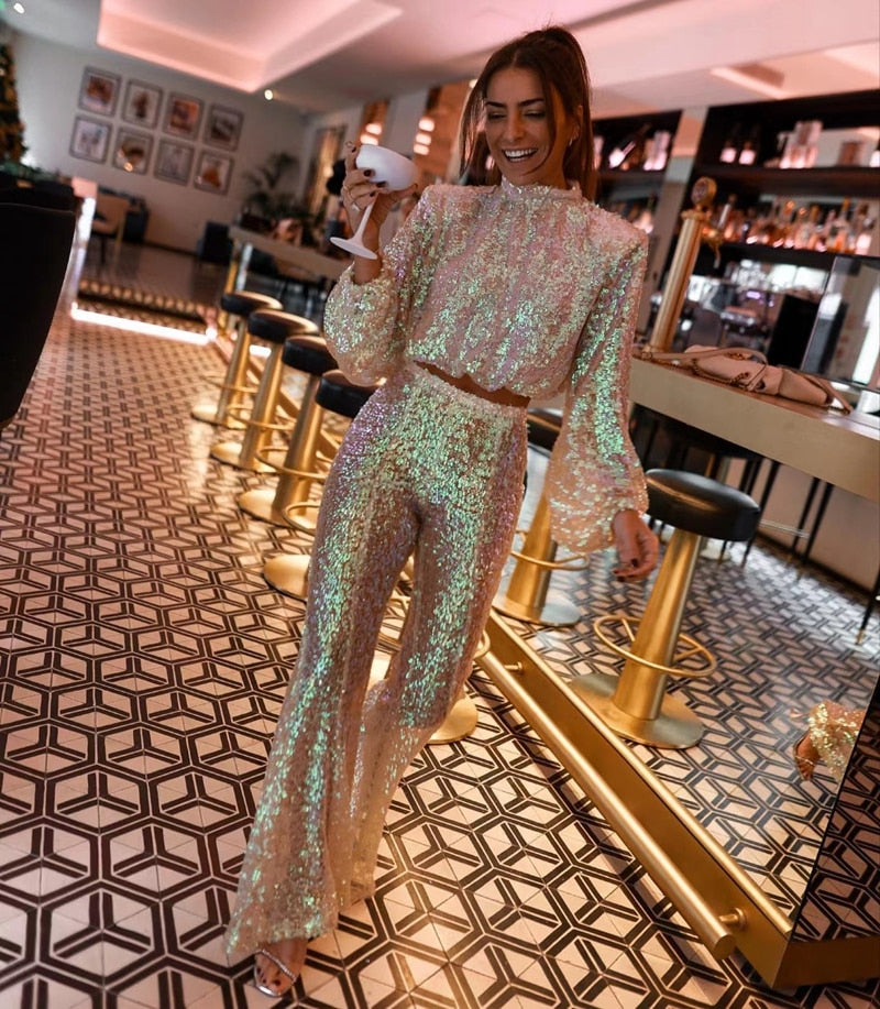 Livia Glitter Suit Set