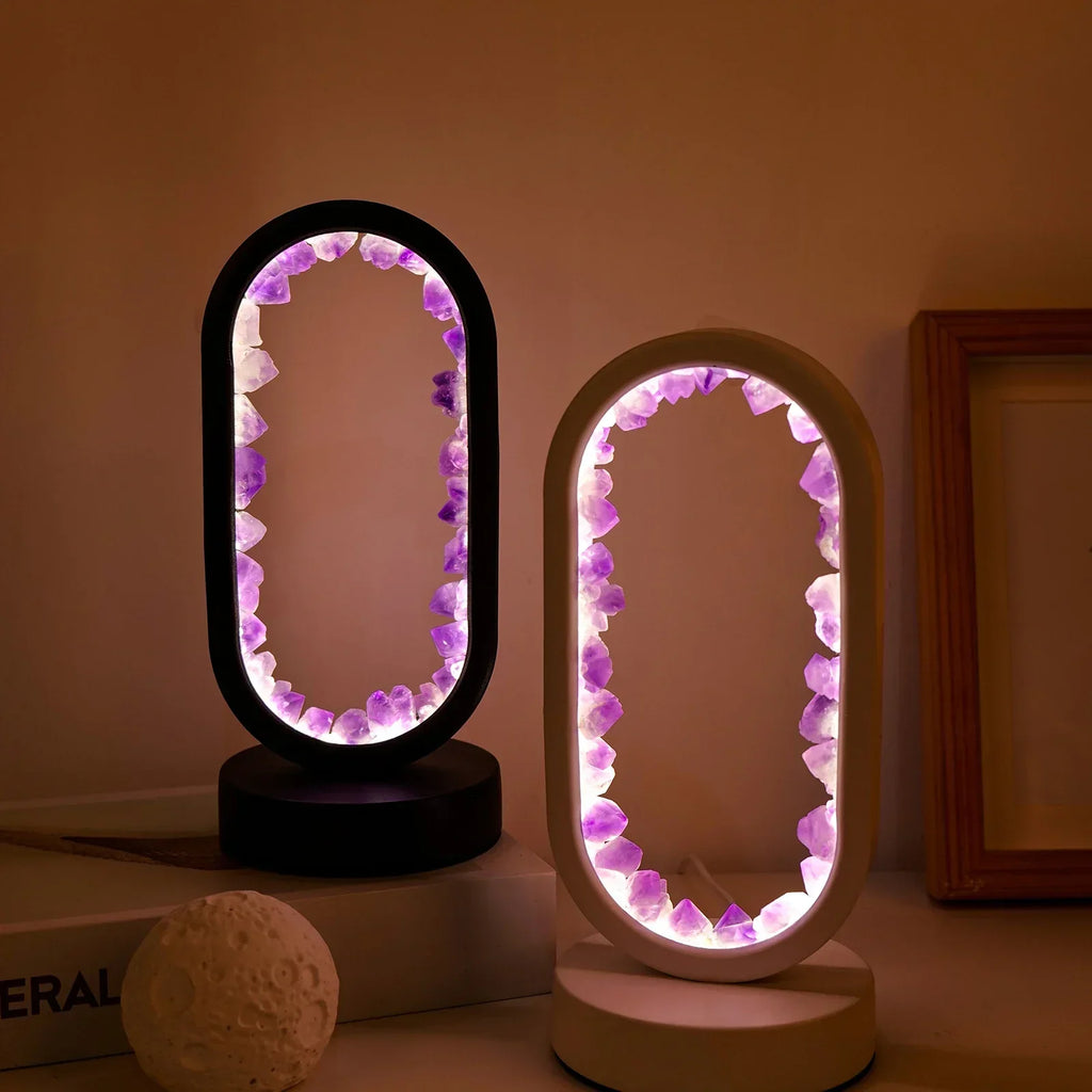 AuraStone Amethyst Lamp