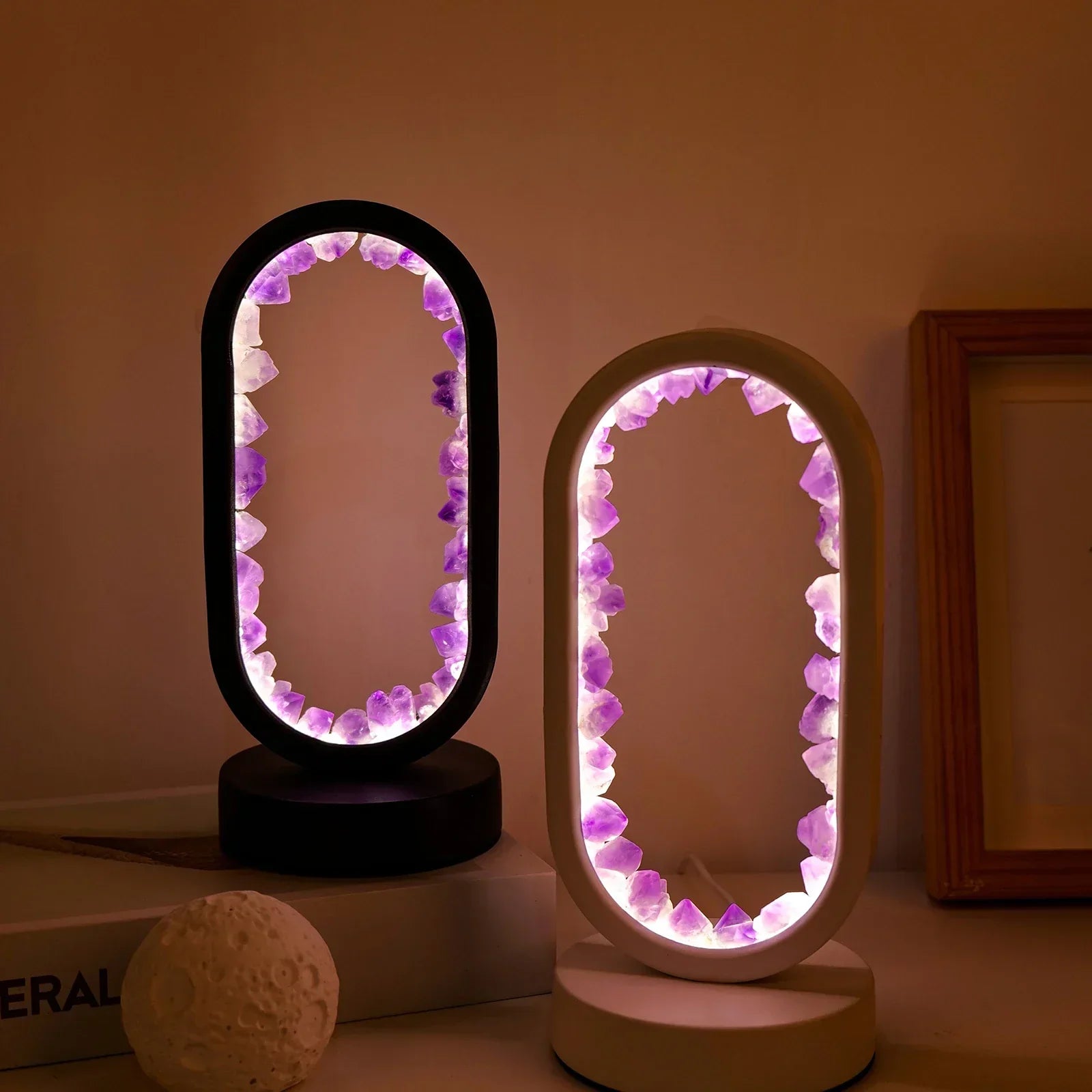 AuraStone Amethyst Lamp