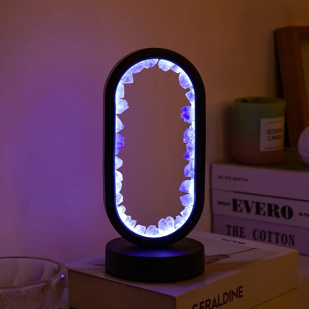 AuraStone Amethyst Lamp