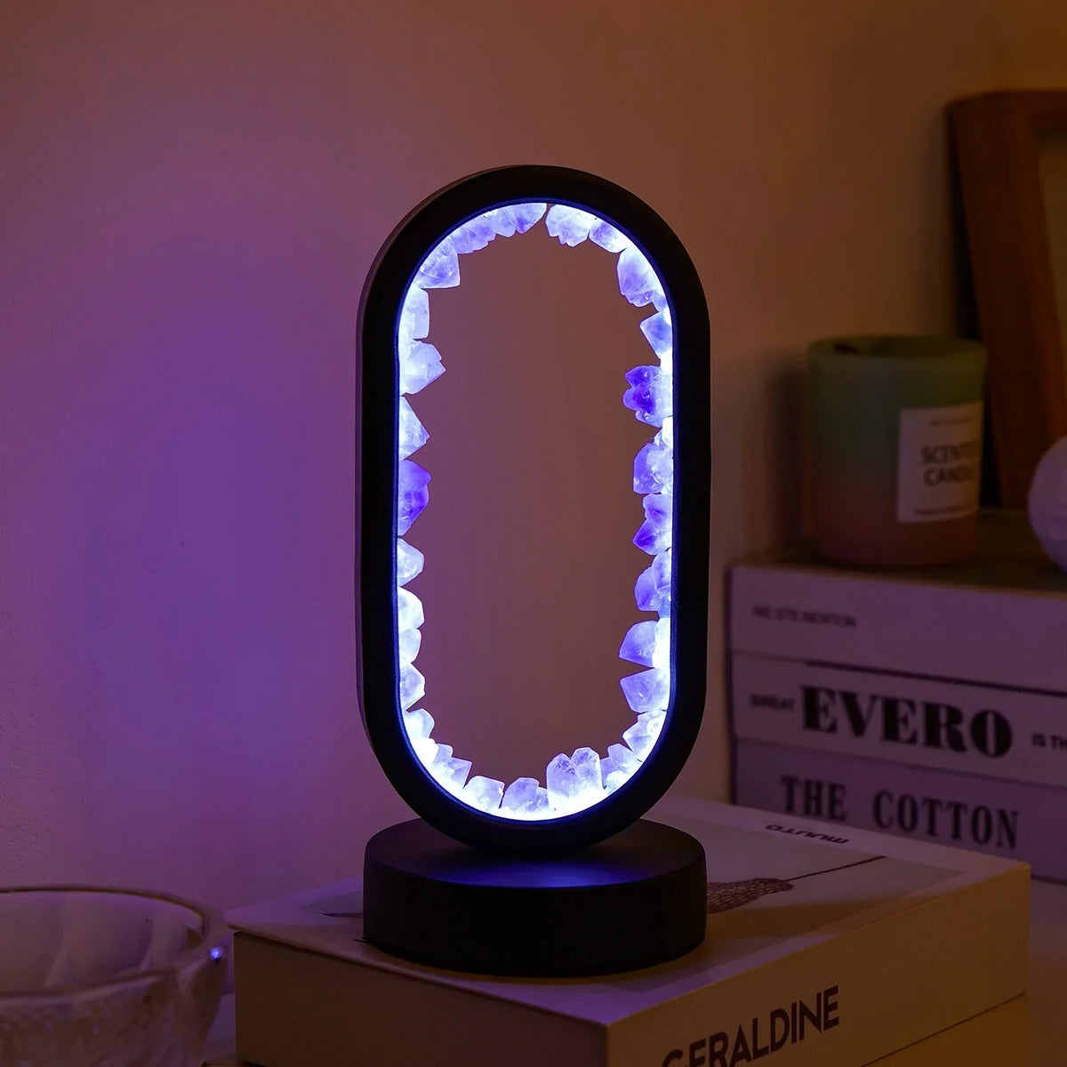 AuraStone Amethyst Lamp