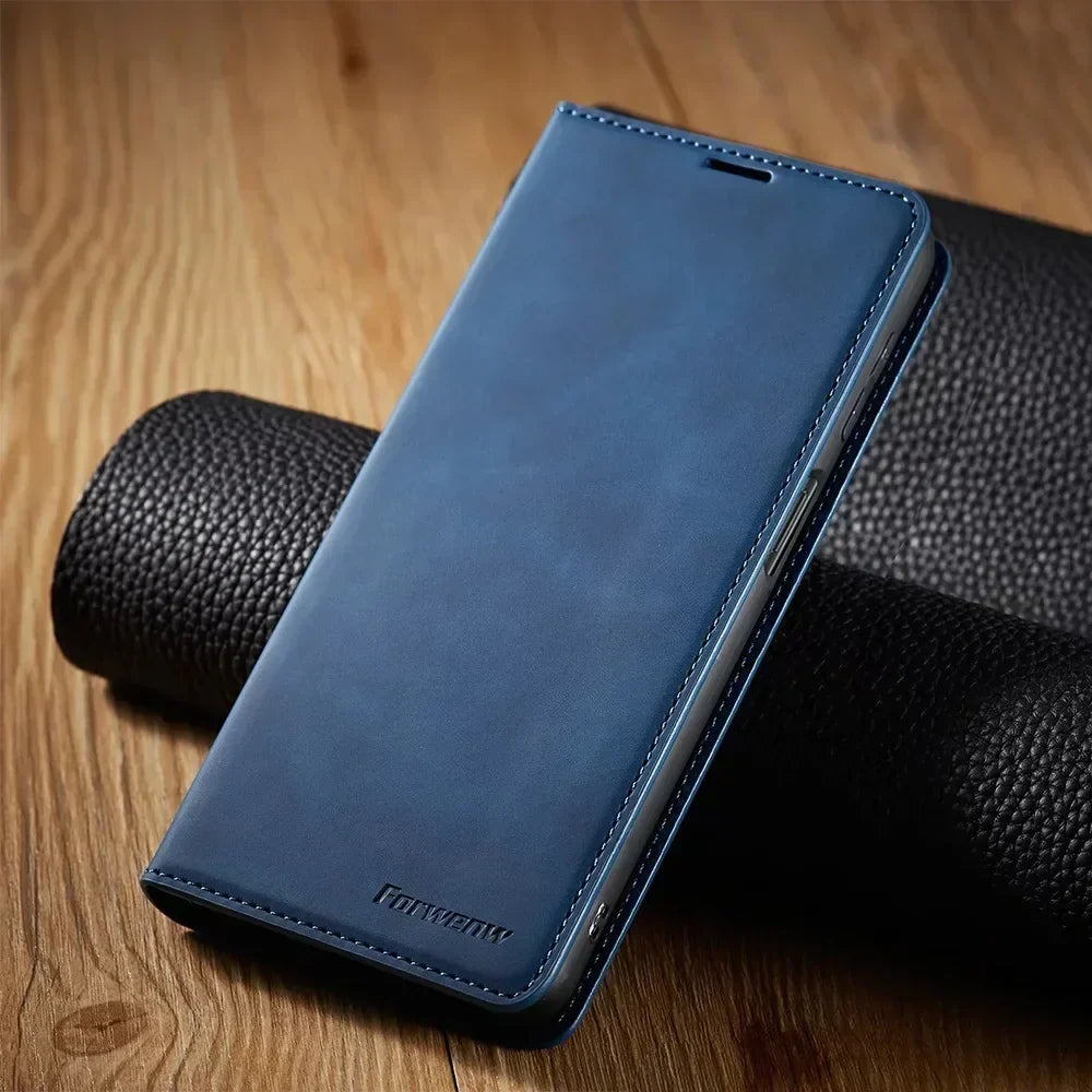 Zenthra Magnetic Leather Case