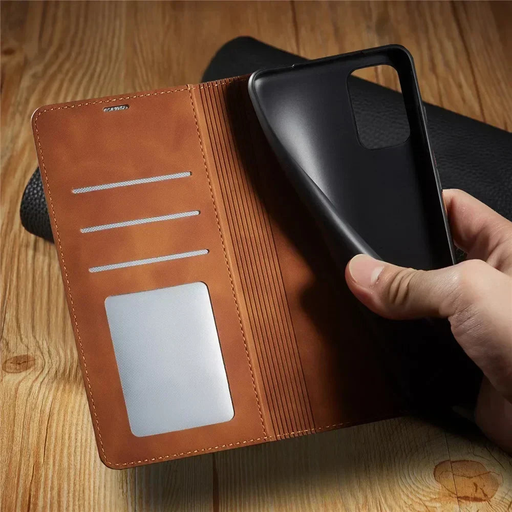Zenthra Magnetic Leather Case