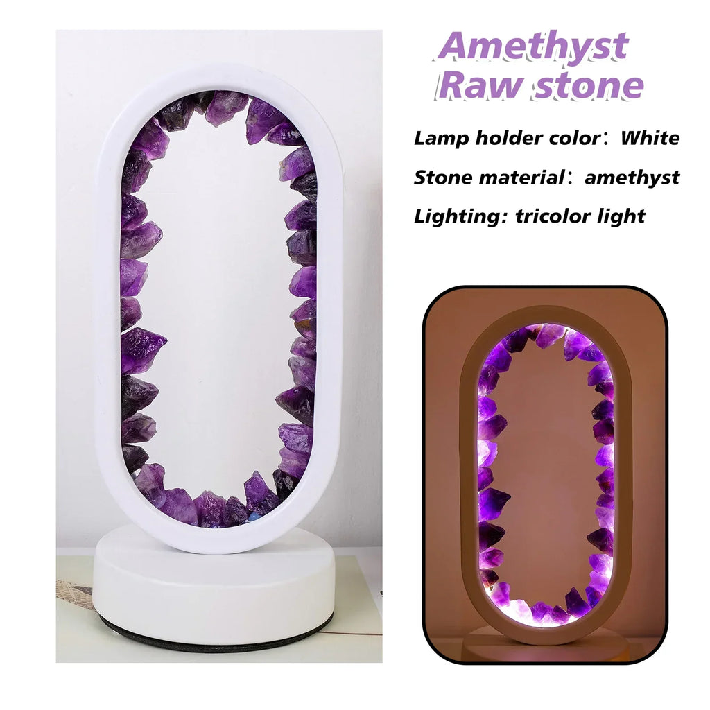 AuraStone Amethyst Lamp