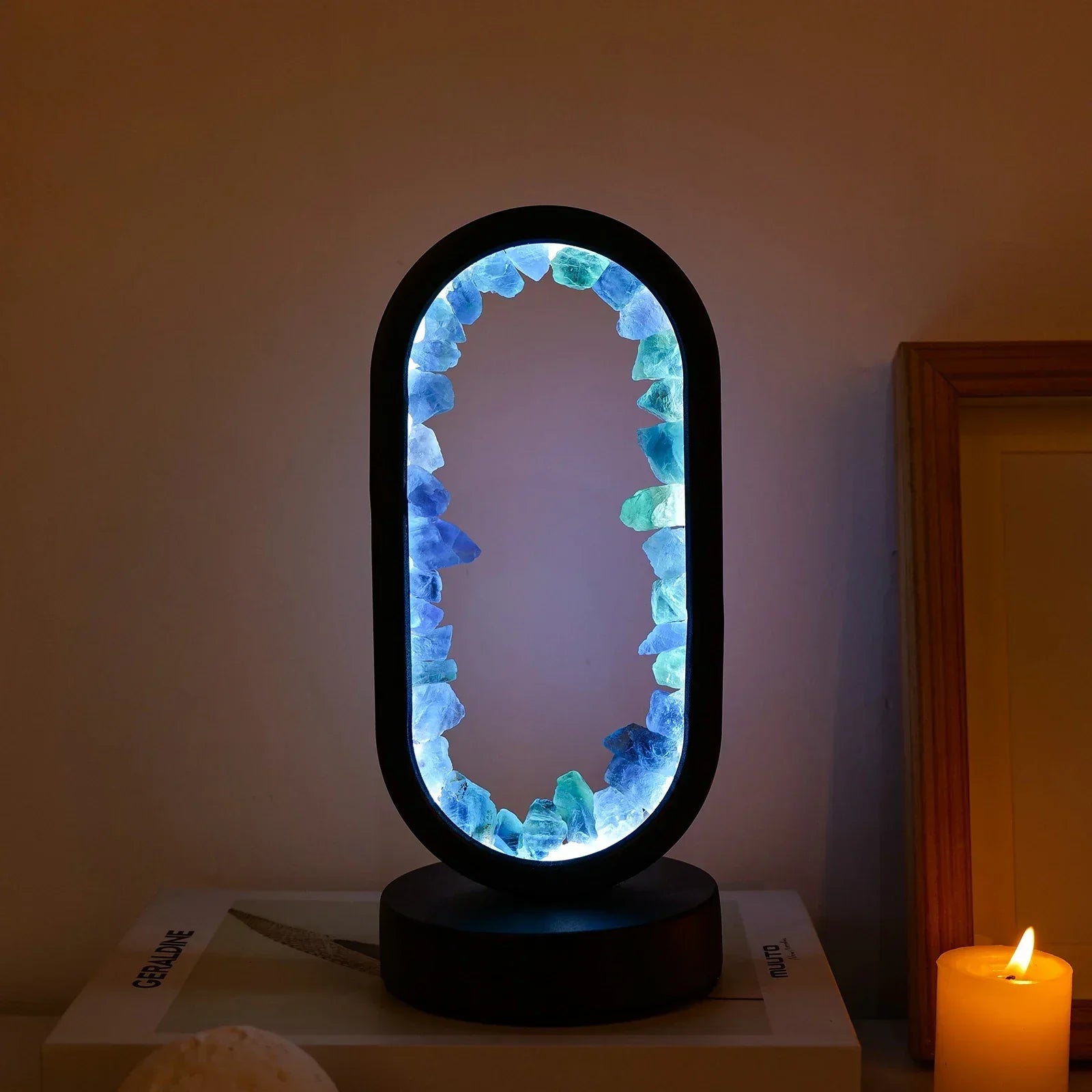 AuraStone Amethyst Lamp