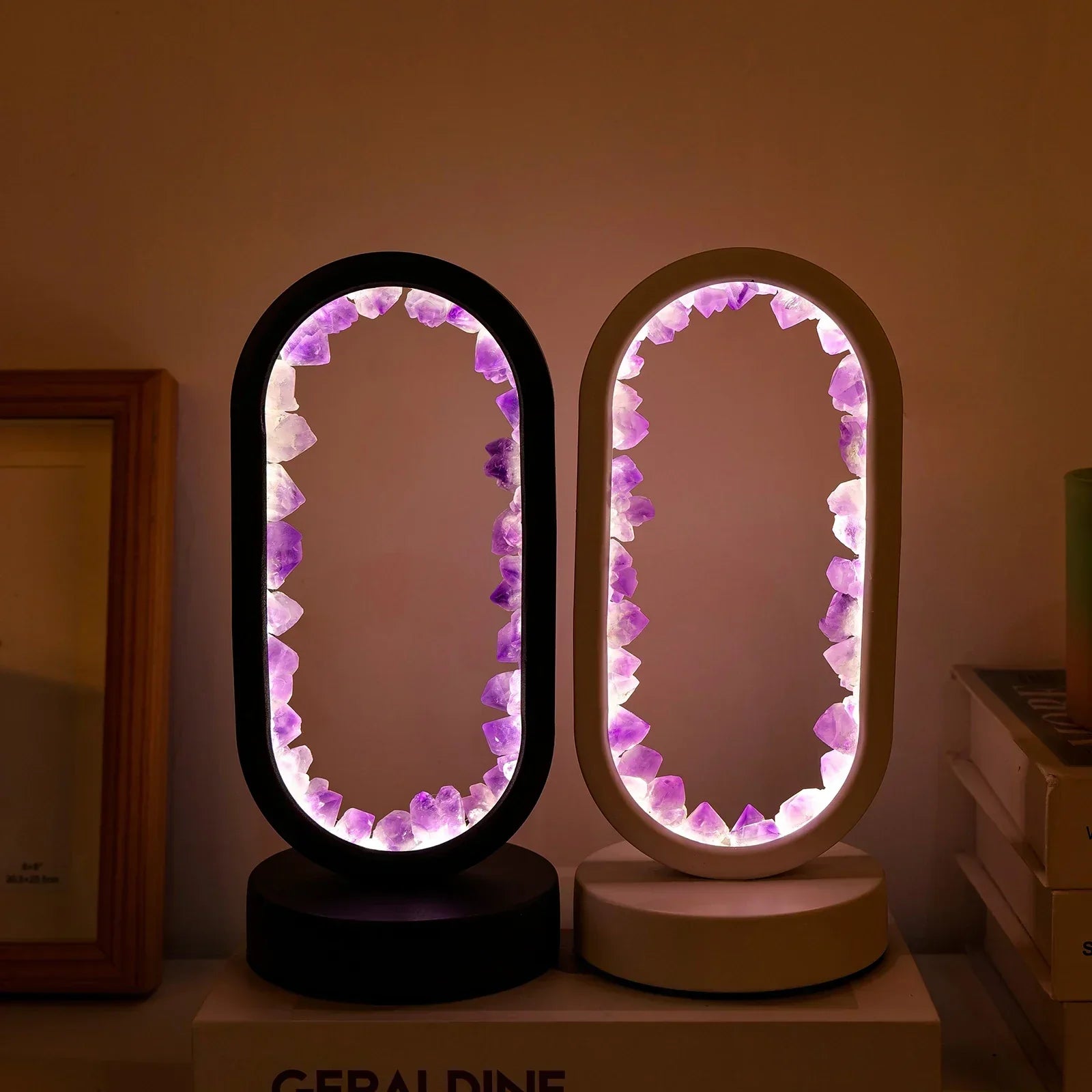AuraStone Amethyst Lamp