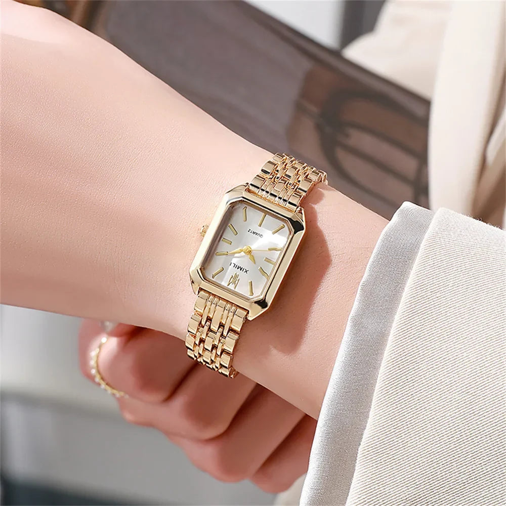 Gold Quartz Watch