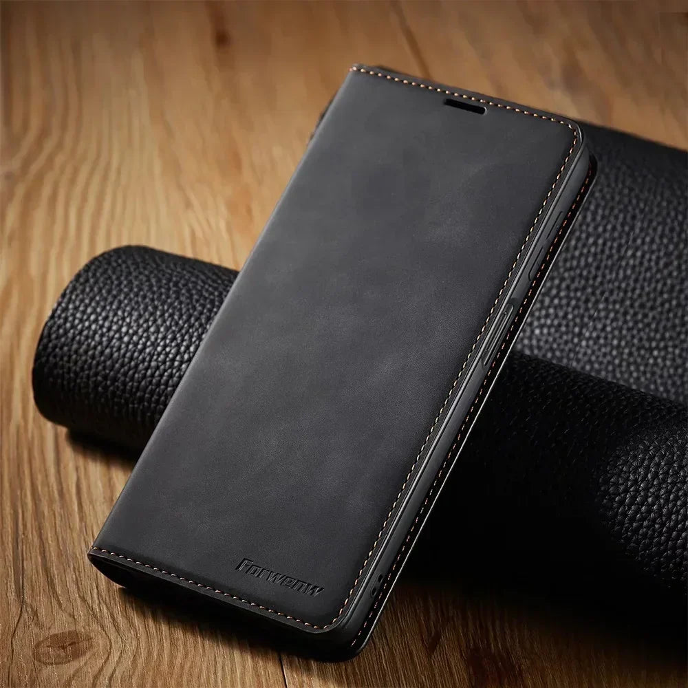 Zenthra Magnetic Leather Case