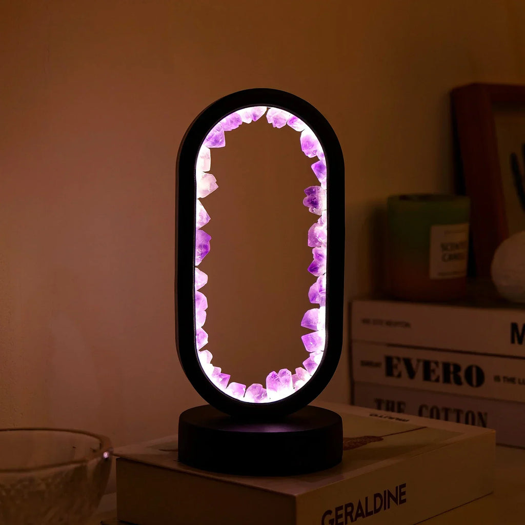 AuraStone Amethyst Lamp