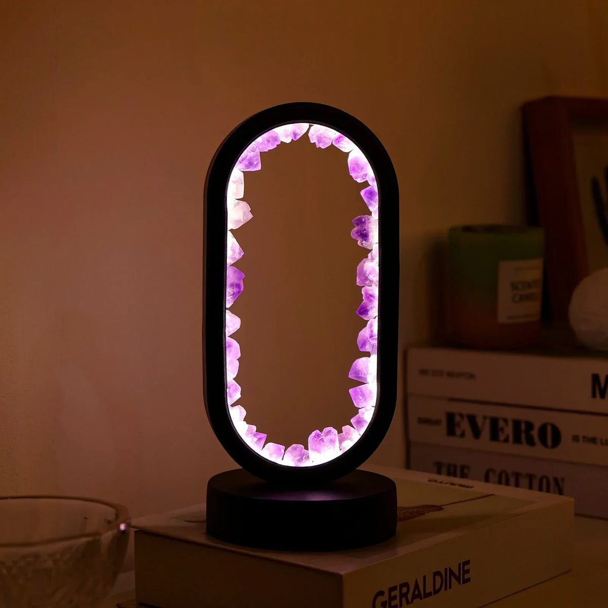 AuraStone Amethyst Lamp