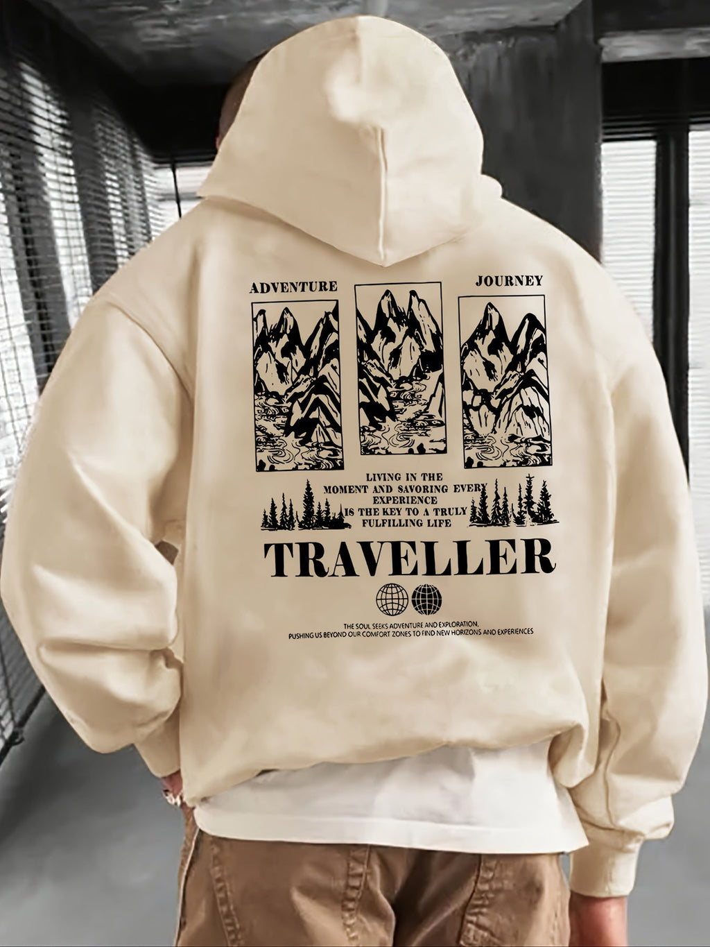 Mountain Scene Men's Hoodie