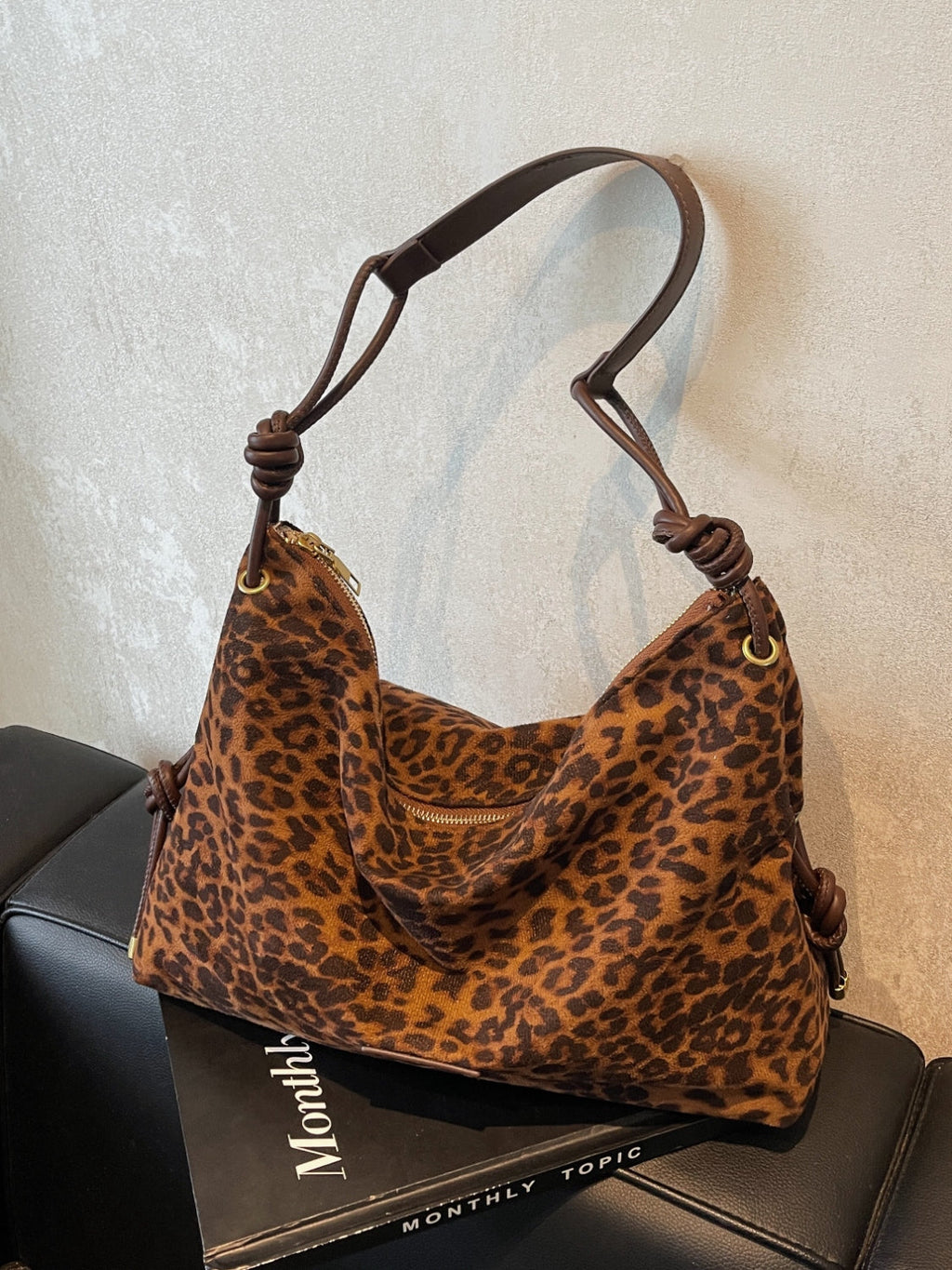 Suede Handbag