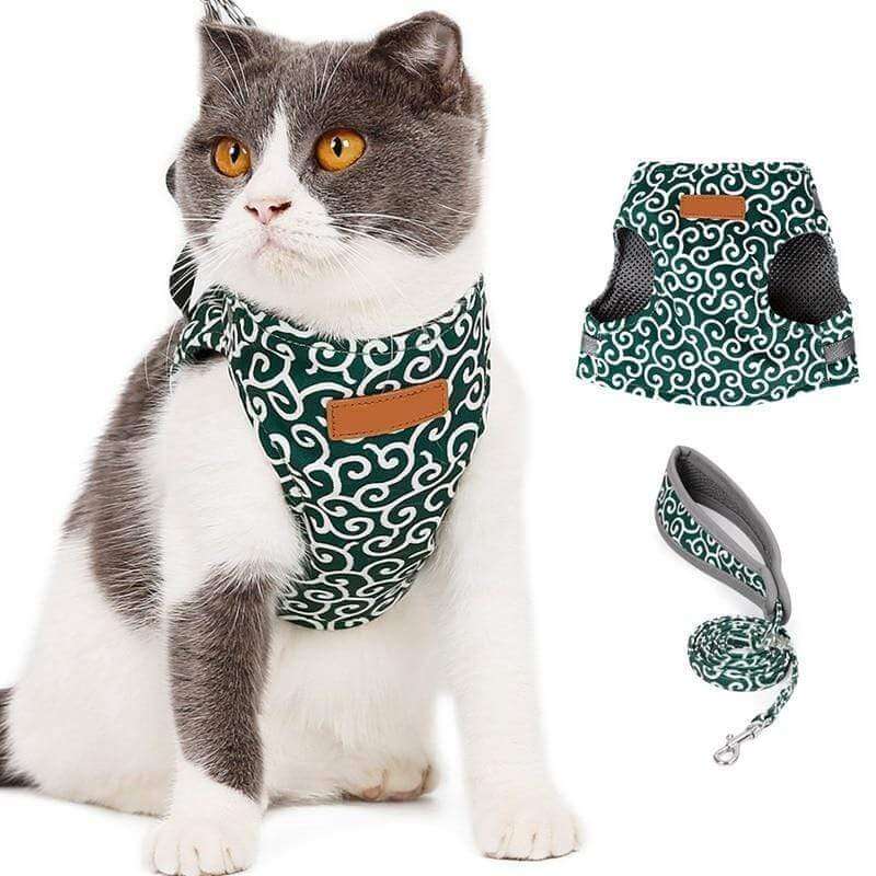 Adjustable Cat Harness Set
