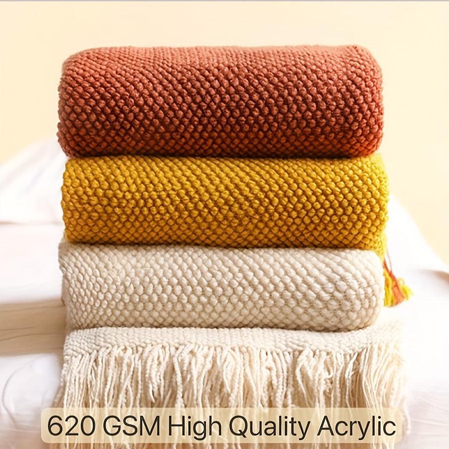 Knitted Throw Blanket