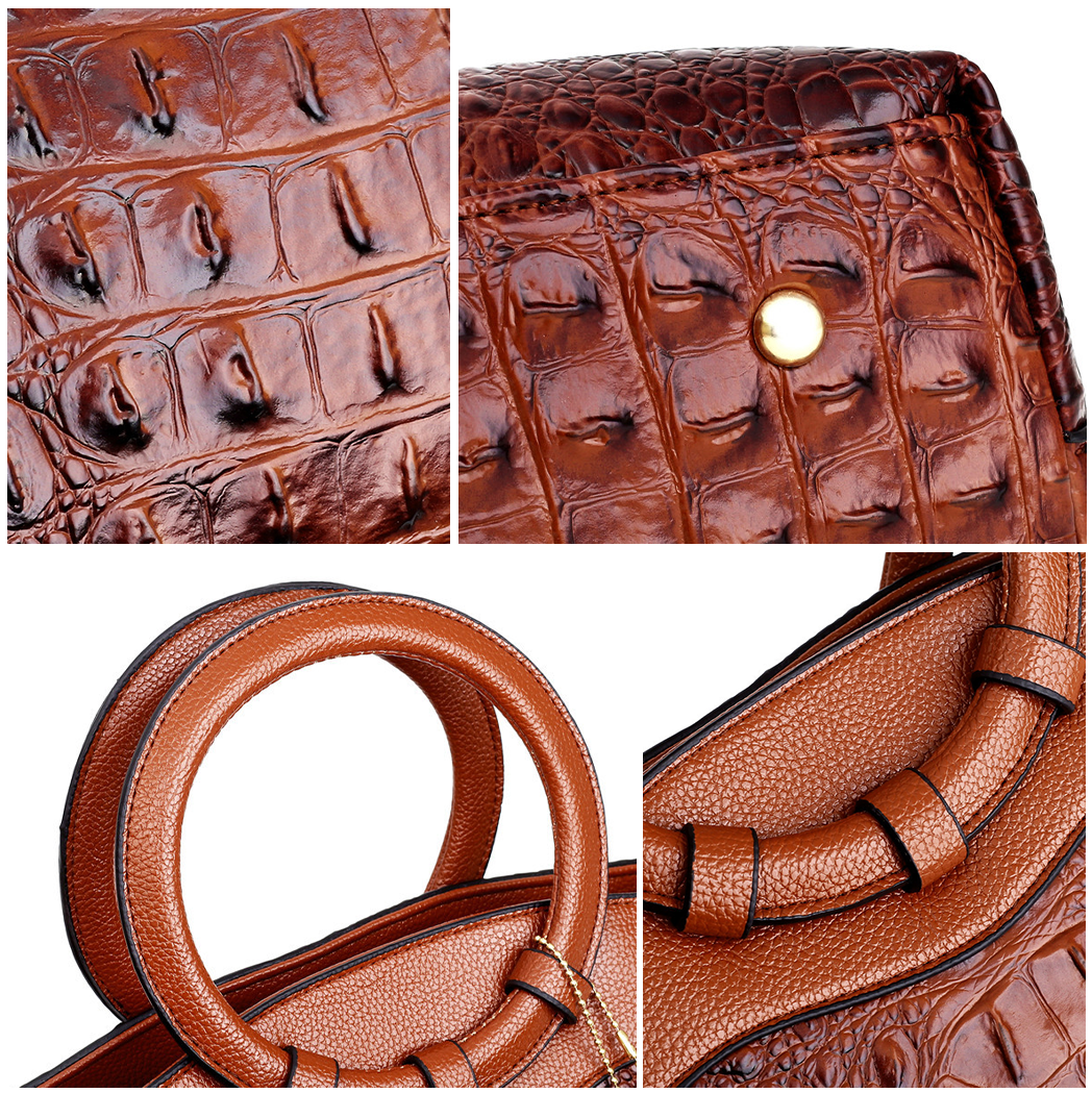 Crocodile Leather Handbag