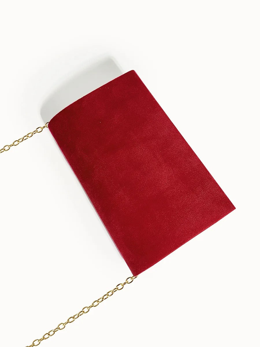 Velvet Envelope Clutch
