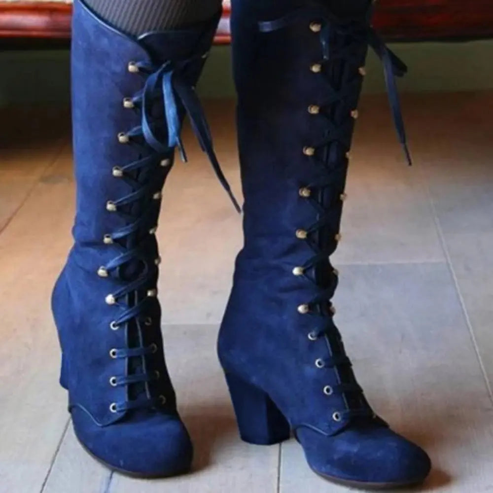 Knee-High Wool Boots
