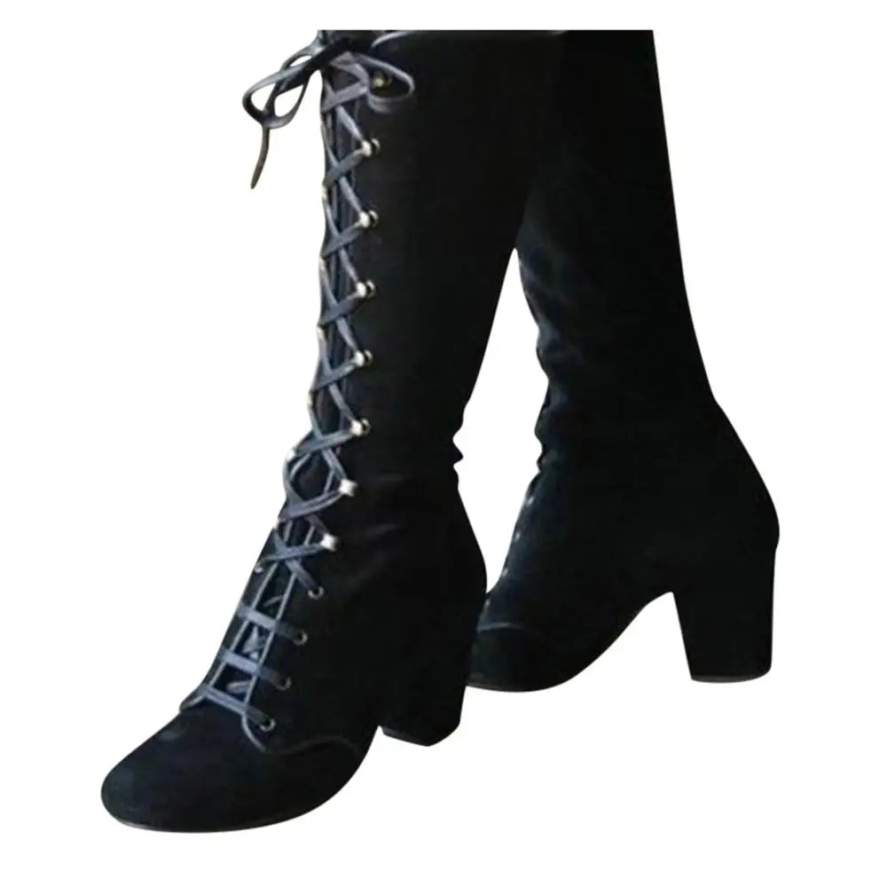 Knee-High Wool Boots
