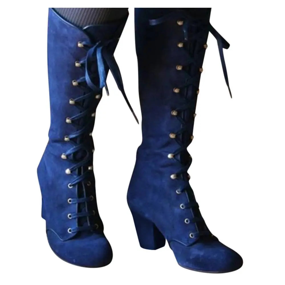 Knee-High Wool Boots
