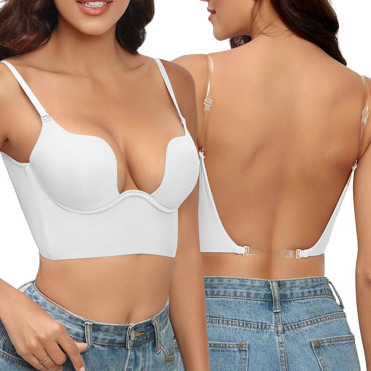 Satin Backless Bra