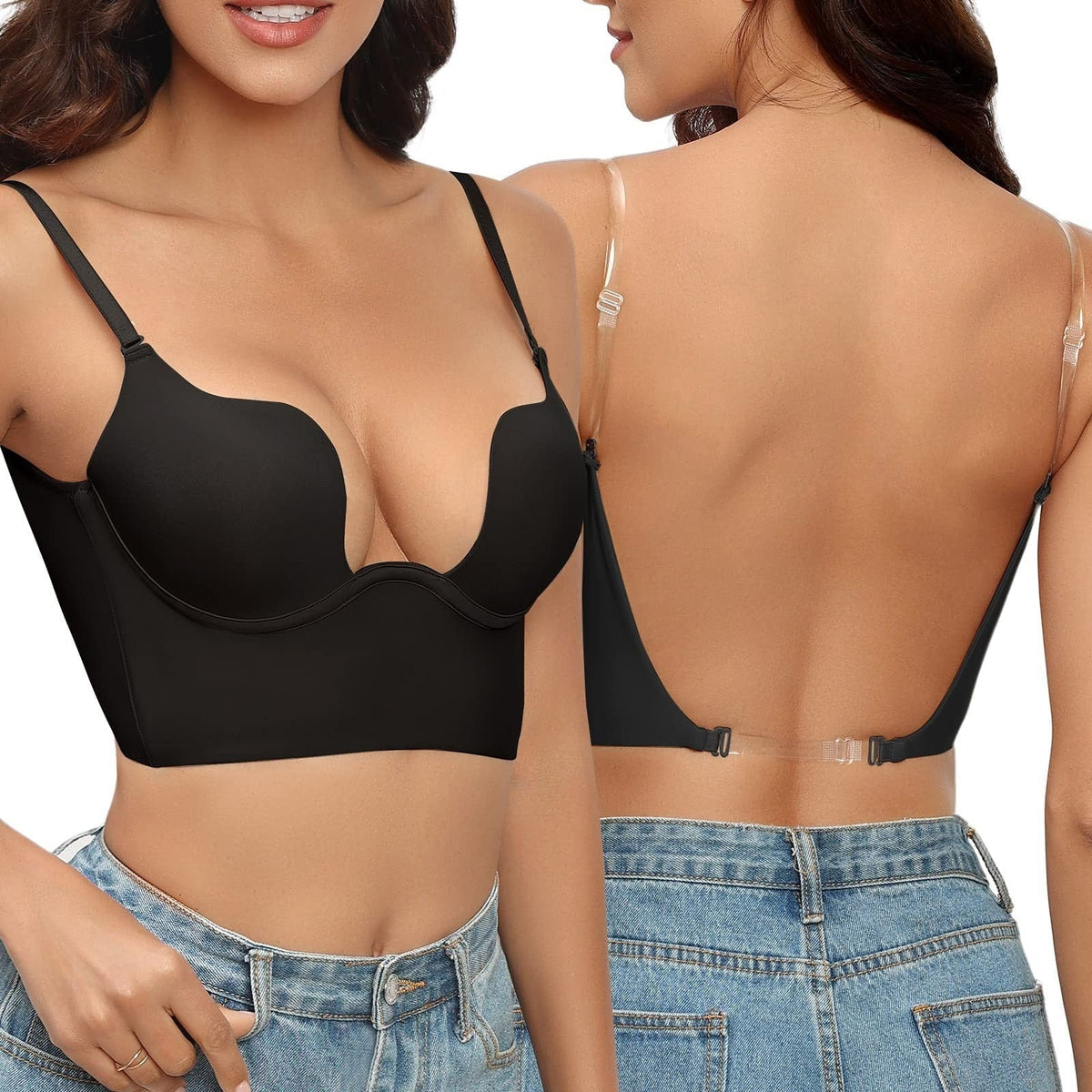 Satin Backless Bra