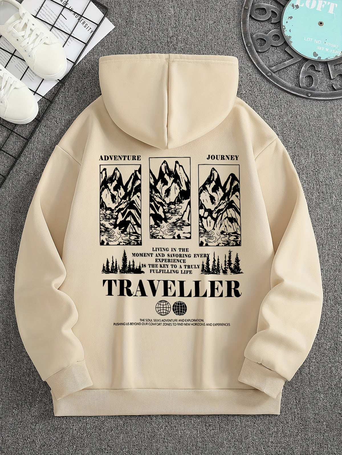 Mountain Scene Men's Hoodie