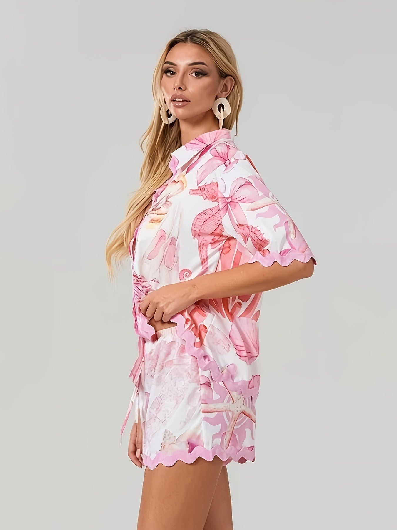 Printed Short Set