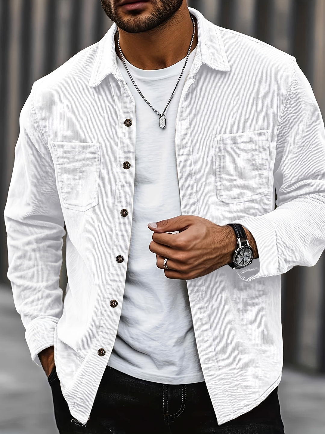 Men's Corduroy Shirt Jacket
