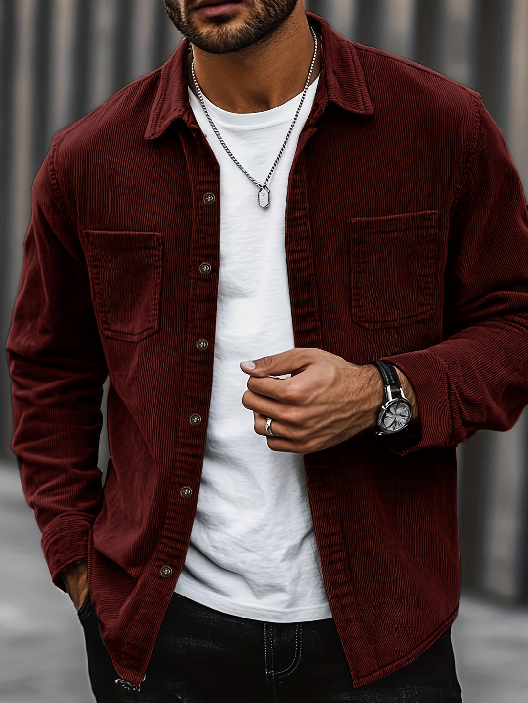 Men's Corduroy Shirt Jacket