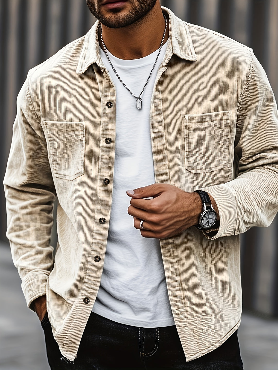 Men's Corduroy Shirt Jacket