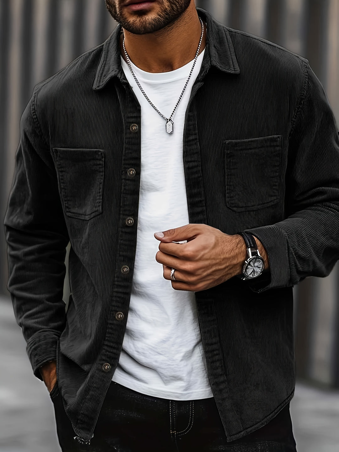 Men's Corduroy Shirt Jacket