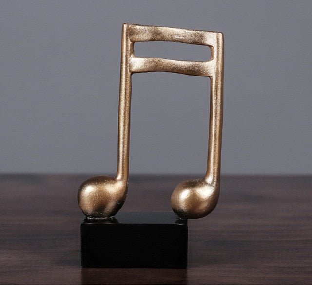 Golden Music Note Figurine