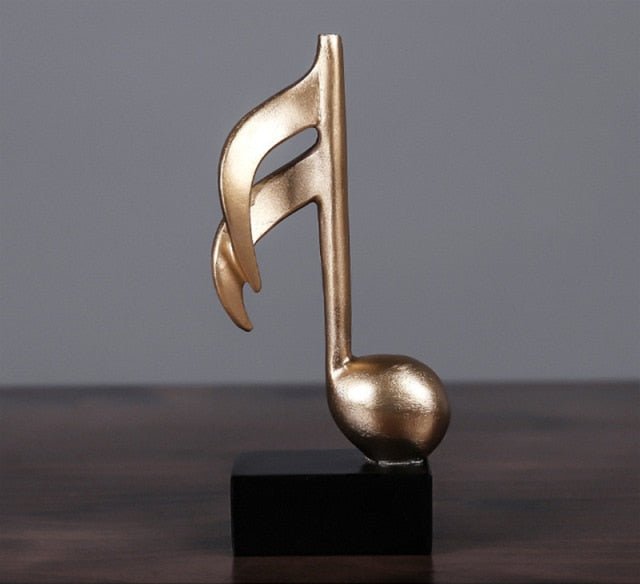 Golden Music Note Figurine