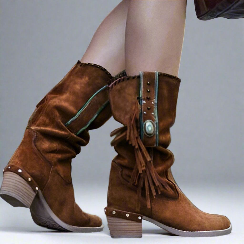 Medina Fringed Ankle Boots