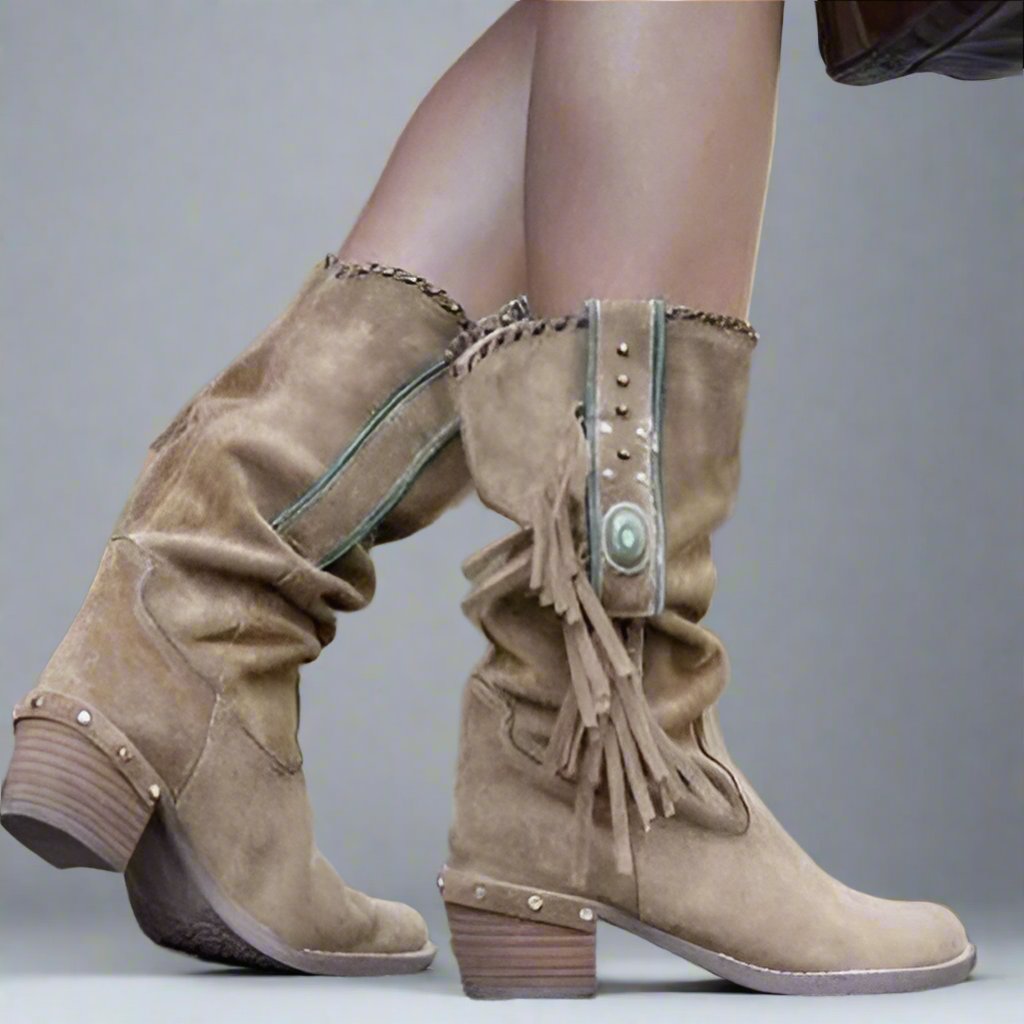 Medina Fringed Ankle Boots