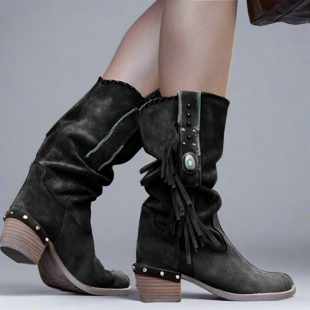 Medina Fringed Ankle Boots