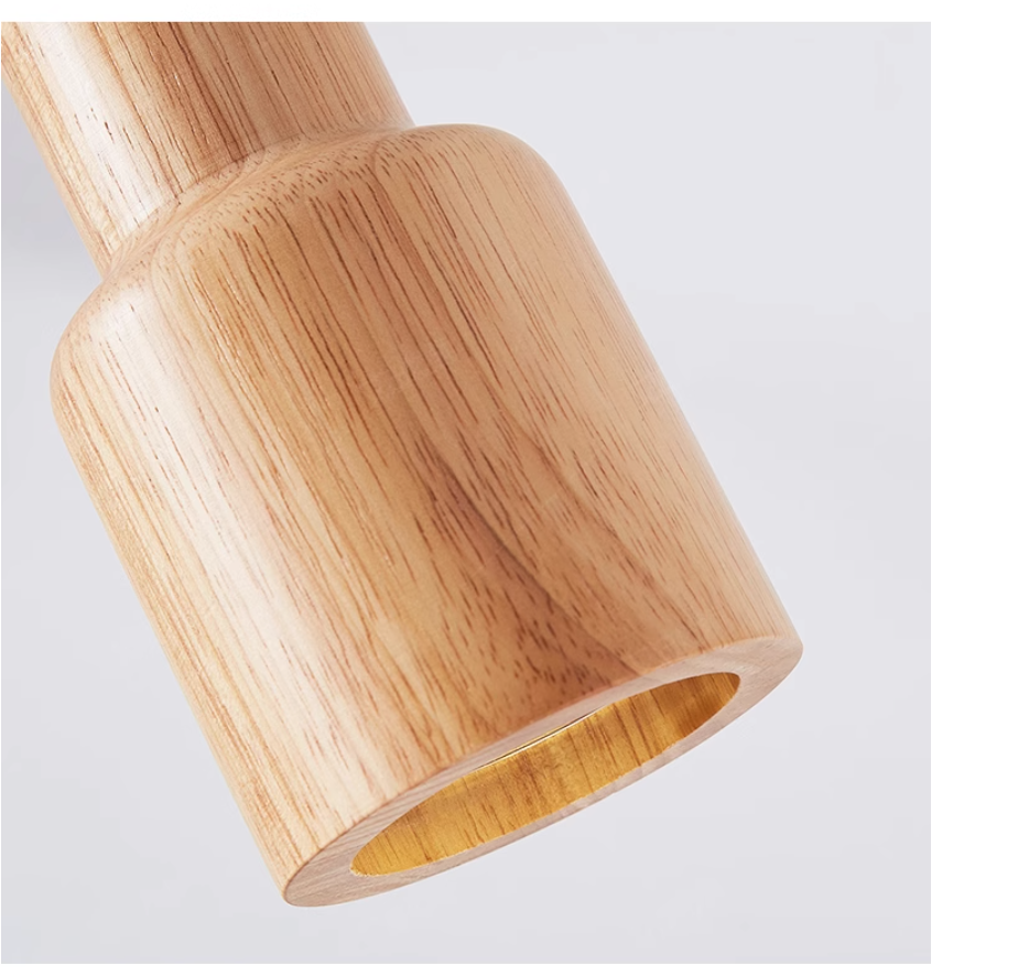 NordicGlow Wooden Pendant Light