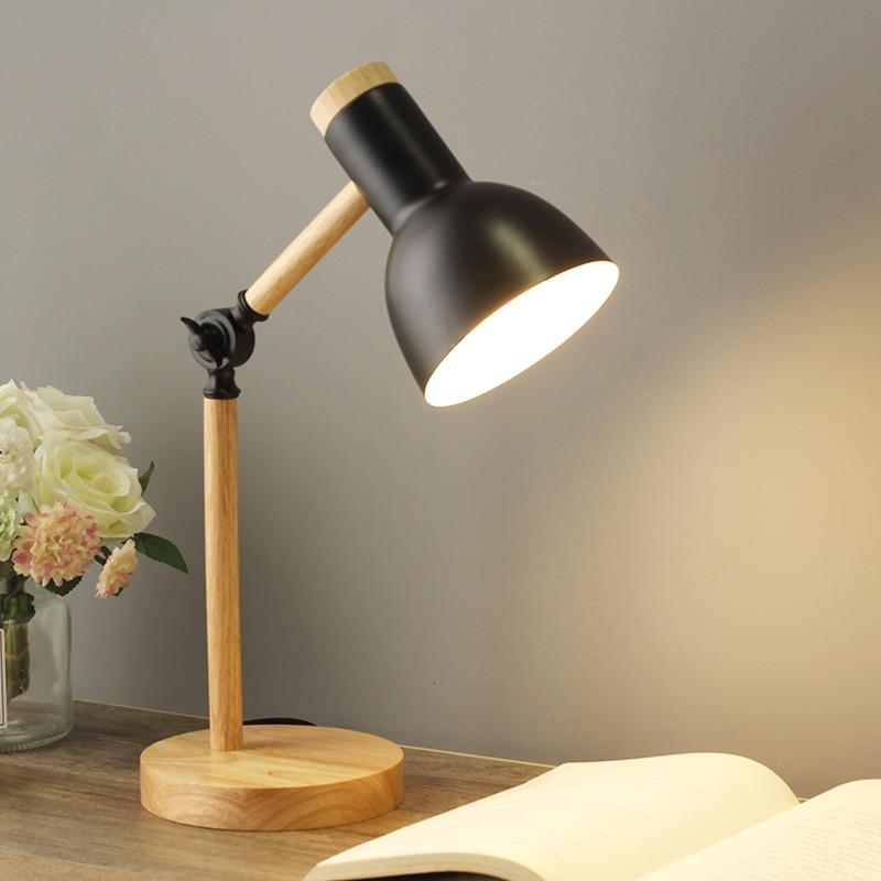 NordicGlow Wooden Table Lamp