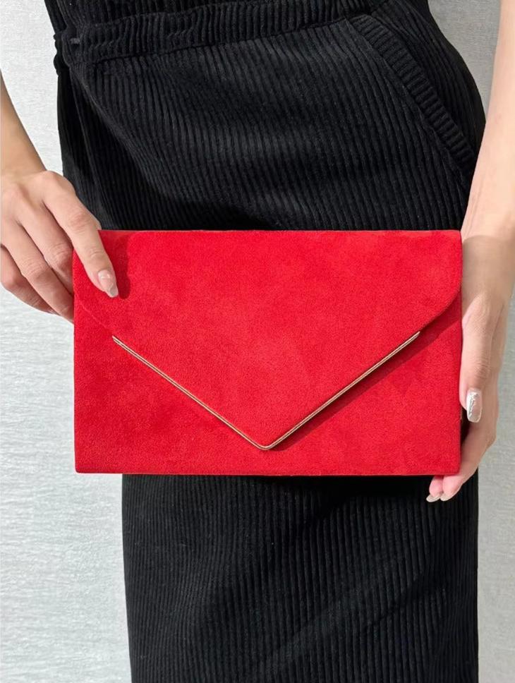 Velvet Envelope Clutch